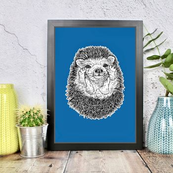 Personalised Hedgehog Print, 5 of 10