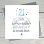 21st Birthday Personalised Greeting Card, thumbnail 2 of 3