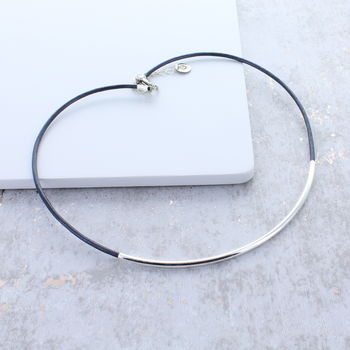 Single Noodle Leather Necklace, 3 of 7