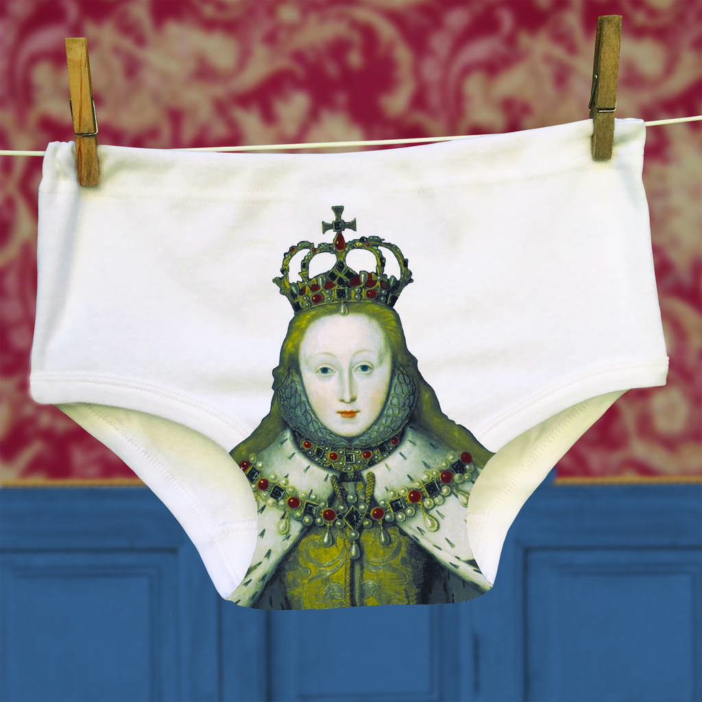 Underwear Women Men Queen Elizabeth I Pants, 1 of 2
