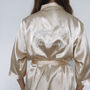 Champagne Embroidered Bridesmaid Robes, thumbnail 2 of 5