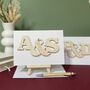 Personalised Entwined Letters Engagement Card, thumbnail 1 of 12