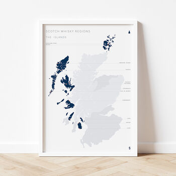 Scotland Whisky Distillery Maps, 4 of 8