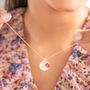 Esme Personalised Initial Birthstone Necklace, thumbnail 2 of 12