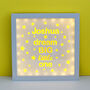 Personalised Dream Big Little One Night Light Box Light, thumbnail 3 of 12
