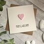 Personalised Mummy And Child Heart Birthday Card, thumbnail 2 of 5