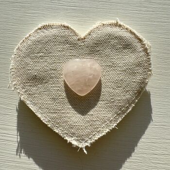 Rose Quartz Heart With Secret Message For Valentines, 2 of 6