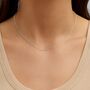 Sterling Silver Light Curb Chain – 16in To 30in, thumbnail 1 of 10