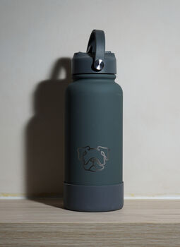 Bulldog 30oz Water Bottle With Removable Dog Bowl, 4 of 4