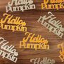 16 X Autumn Baby Shower Confetti, Gender Reveal, Hello Pumpkin, Table Decor, thumbnail 1 of 5