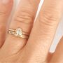 Diamond Solitaire Ring On 18ct Gold, thumbnail 3 of 4