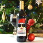 Personalised Christmas Wine With Santa Label, thumbnail 1 of 3