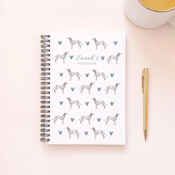 Personalised Dalmation Notebook / Diary, 4 of 4