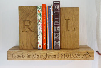 Solid Oak Personalised Bookend, 12 of 12