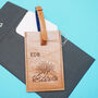 Personalised Great Outdoors Leather Luggage Tag, thumbnail 3 of 6