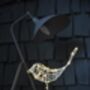 White Wire Sparkle And Shine Robin LED Decoration, thumbnail 3 of 3