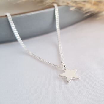 Sterling Silver Star Necklace, 5 of 6