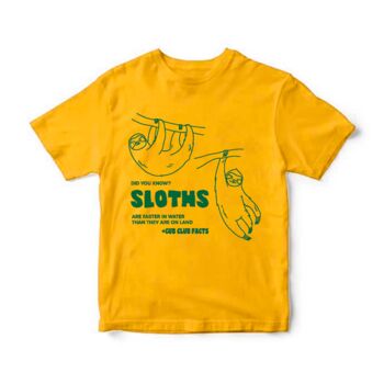 Children's Sloth Fact Sweatshirt Or Tee, 2 of 3