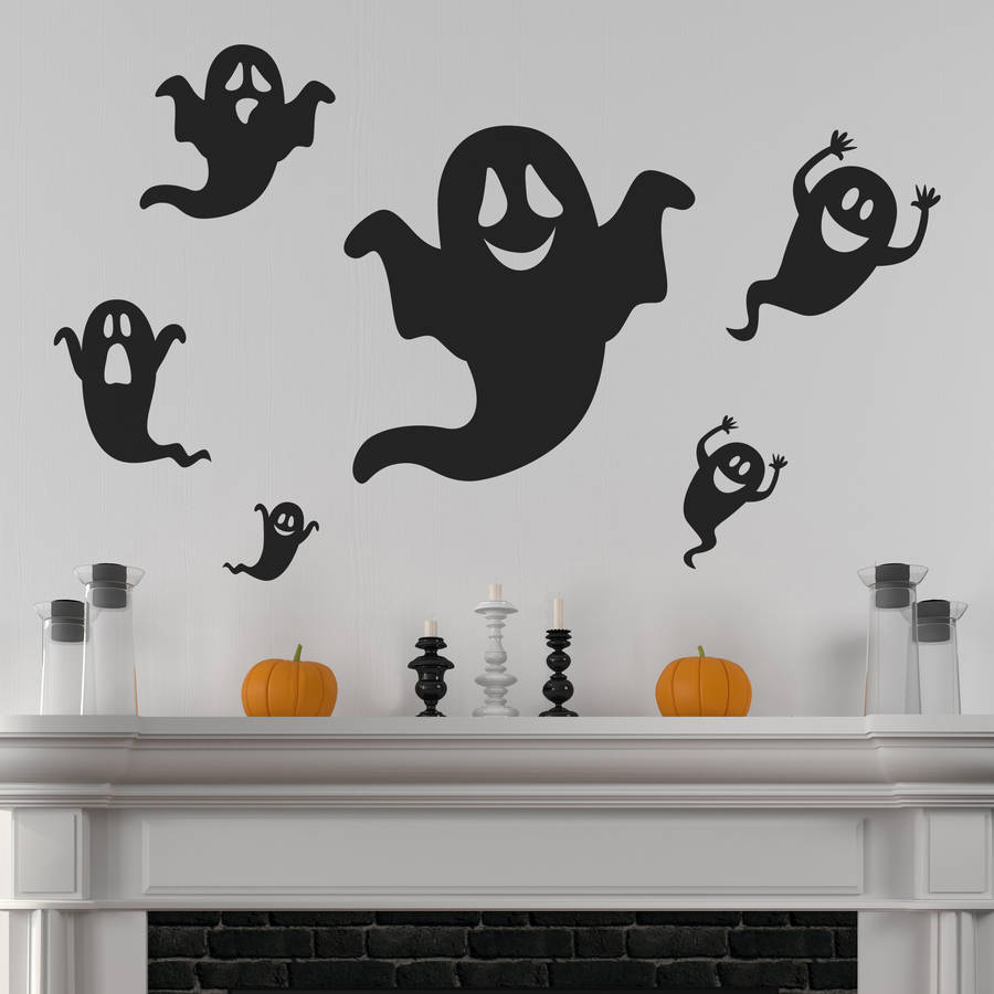 Halloween Ghosts Wall Stickers, 1 of 3