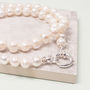 Freshwater Pearl Necklace With Anchor Clasp, thumbnail 3 of 4