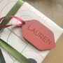 Personalised Christmas Gift Tag Wooden Name Tag Christmas Name Tag, thumbnail 3 of 6