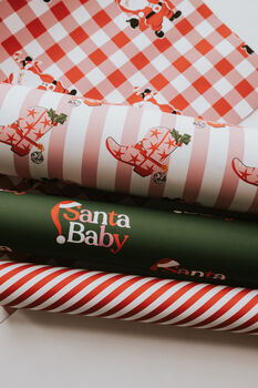 Santa Baby Christmas Wrapping Paper Gift Wrap, 4 of 4