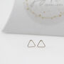 Sterling Silver Mini Geo Triangle Studs, thumbnail 6 of 11