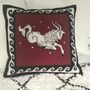 Capricorn Hand Embroidered Zodiac Cushion, thumbnail 2 of 2