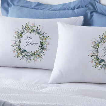 Wildflower Floral 2nd Anniversary Pillowcases, 2 of 2