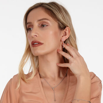 925 Sterling Silver Designer Open Skinny Drip Ring, 4 of 7