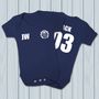 Personalised Scotland Rugby Supporters Babygrows, thumbnail 1 of 3