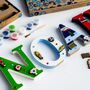 Personalised Paint Your Own Football Wooden Name, thumbnail 4 of 9