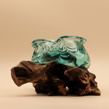 Molten Glass Decorative Bowl And Sweet Bowl, 4 of 9