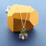 Bright Pumpkin Charm Necklace, thumbnail 1 of 2