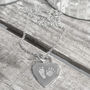 Personalised Heart Hand And Foot Print Necklace, thumbnail 1 of 2