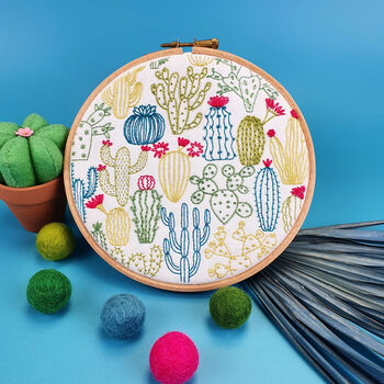 Cactus Embroidery Kit, 2 of 6