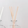 Large Clear Glass Diffuser Bottle And Reeds, thumbnail 9 of 9