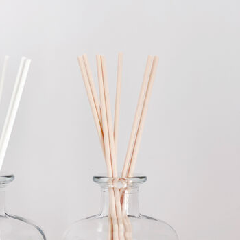 Large Clear Glass Diffuser Bottle And Reeds, 9 of 9