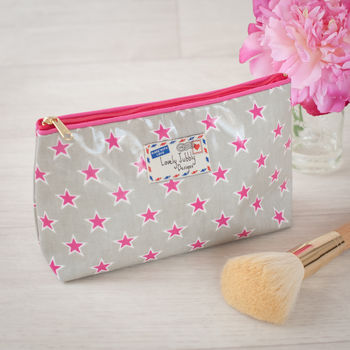 Stars Little Star Oilcloth Gift Makeup Cosmetic Bag, 2 of 4