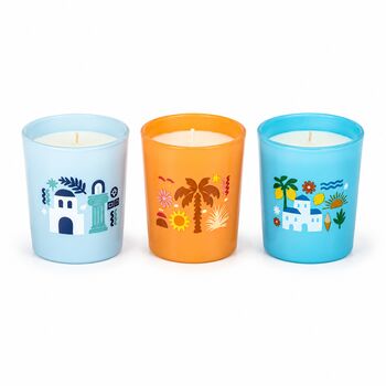 Travel Home Decor Candle Gift For Travellers Scents Of Europe Set, 2 of 4