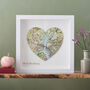 Personalised Map Location Heart Wedding Print Gift, thumbnail 9 of 12