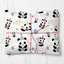First Birthday Wrapping Paper, Panda Number One, thumbnail 1 of 3