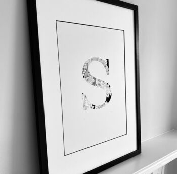 'Letter S' Linear Illustration Print, 4 of 7