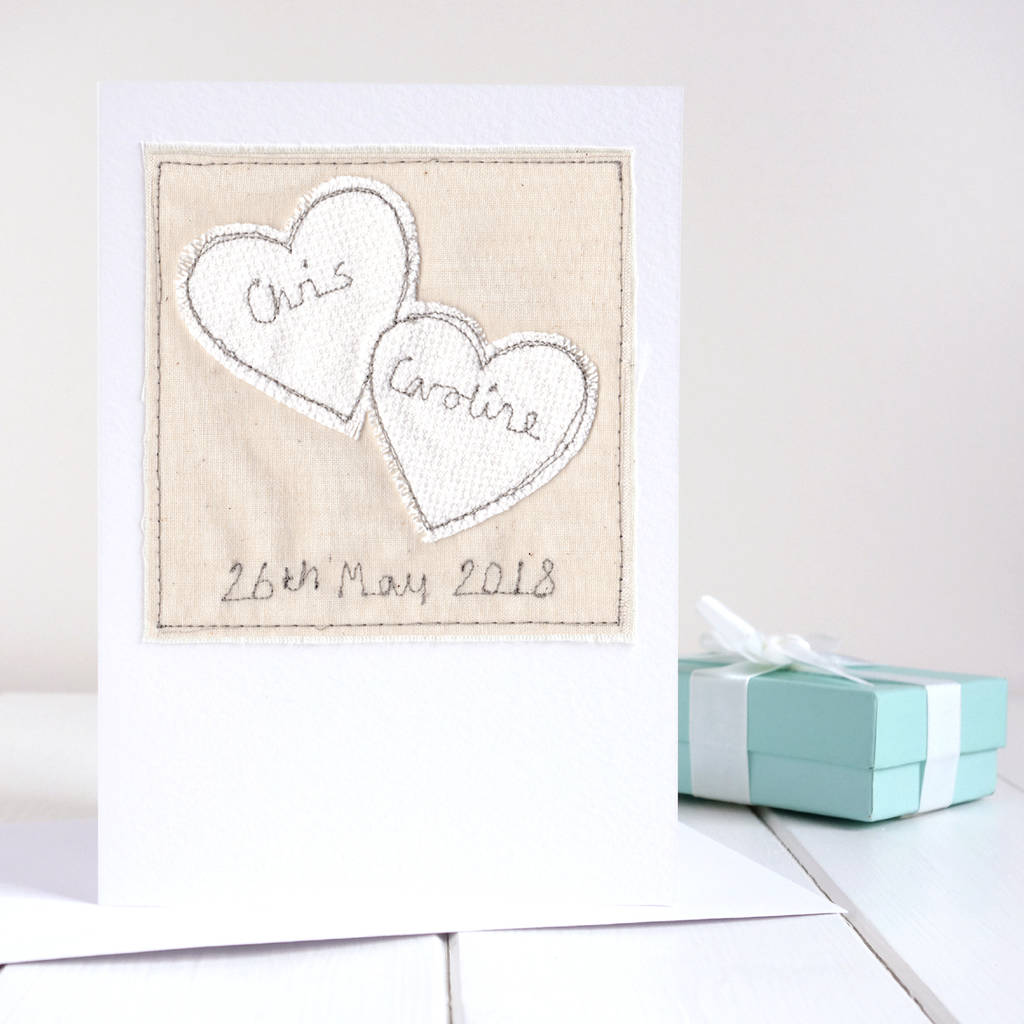 personalised wedding card by milly and pip | notonthehighstreet.com