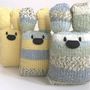 Three Easter Bunnies Knitting Kit, thumbnail 1 of 3