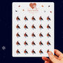 Butterfly Snowflake Christmas Stickers, 25 Stickers, thumbnail 3 of 9