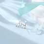 Sterling Silver Tiny Giraffe Stud Earrings, thumbnail 2 of 12