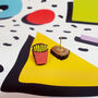 Fries Stud Earrings, thumbnail 3 of 4