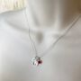 Personalised Christening Necklace With Cross In Circle, thumbnail 3 of 3