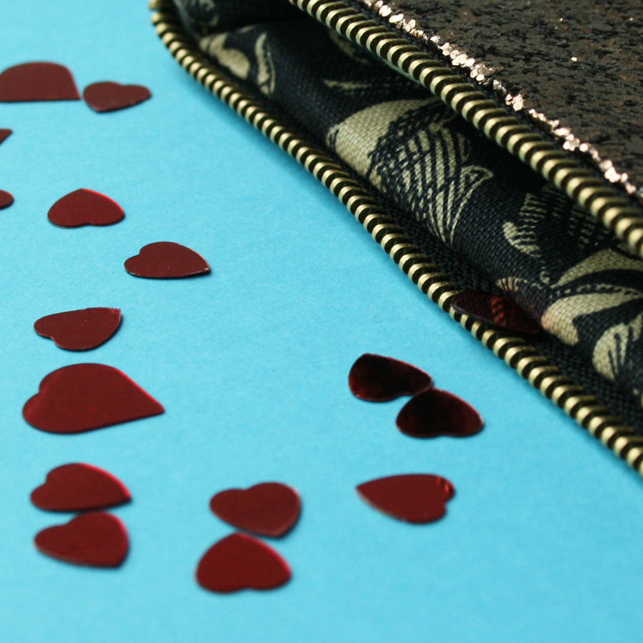 Glitter Lips Clutch Bag Ruby By SoS15